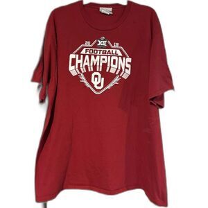Oklahoma Sooners Fanatics Shirt Mens 3XL 2019 Big 12 Football Champions OU Tee